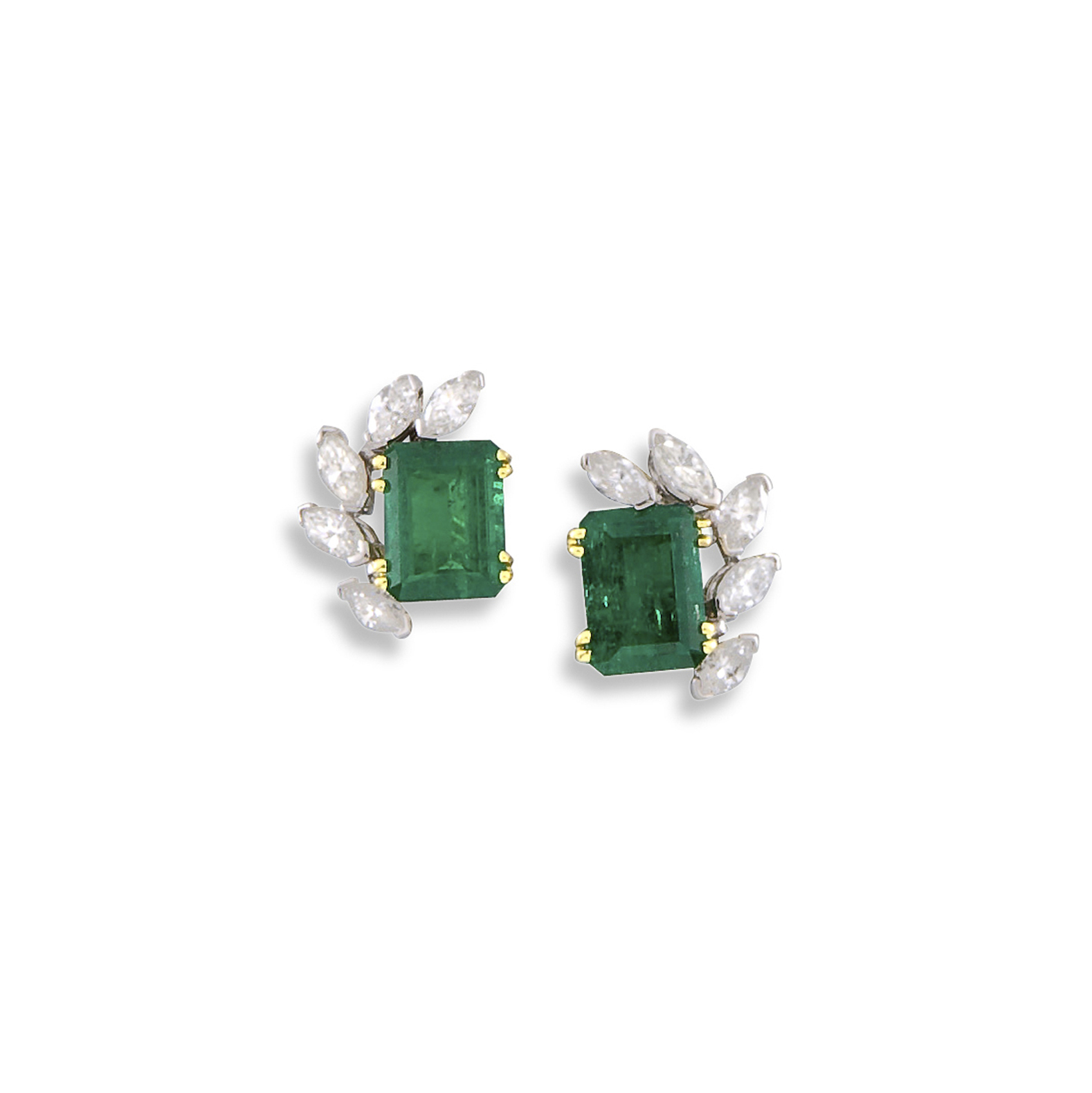 Pendientes esmeraldas