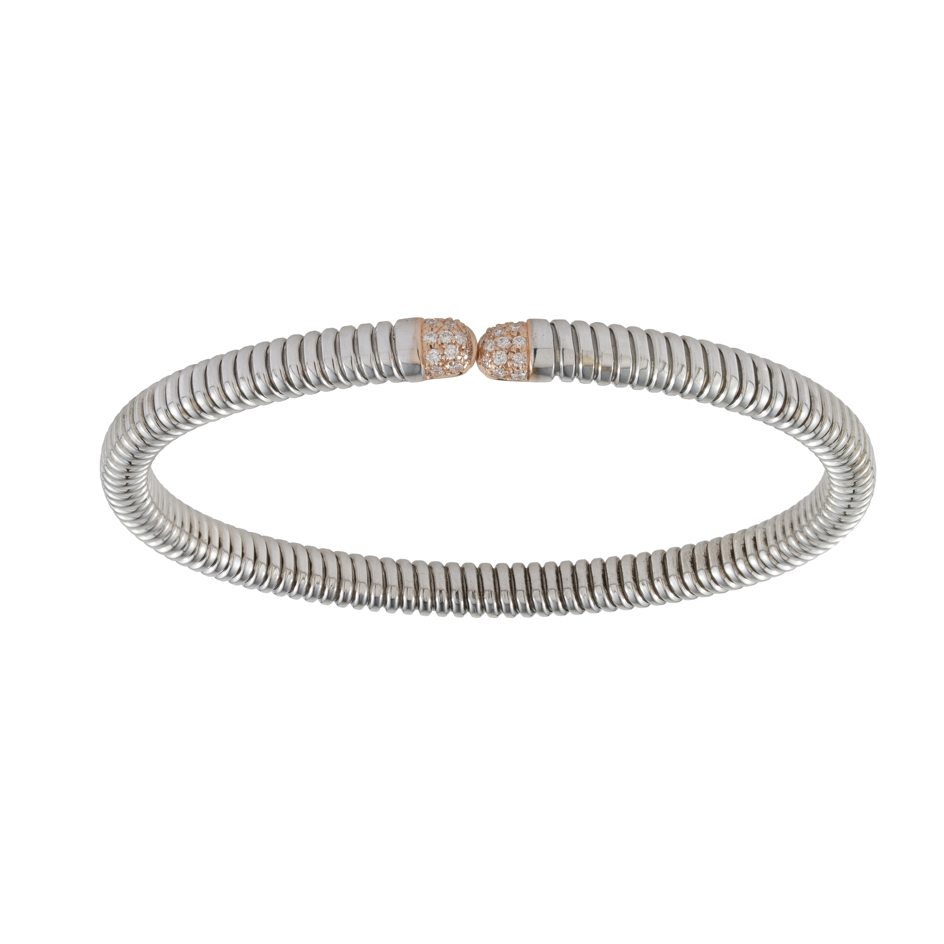 Pulsera Tubogas Oro Blanco