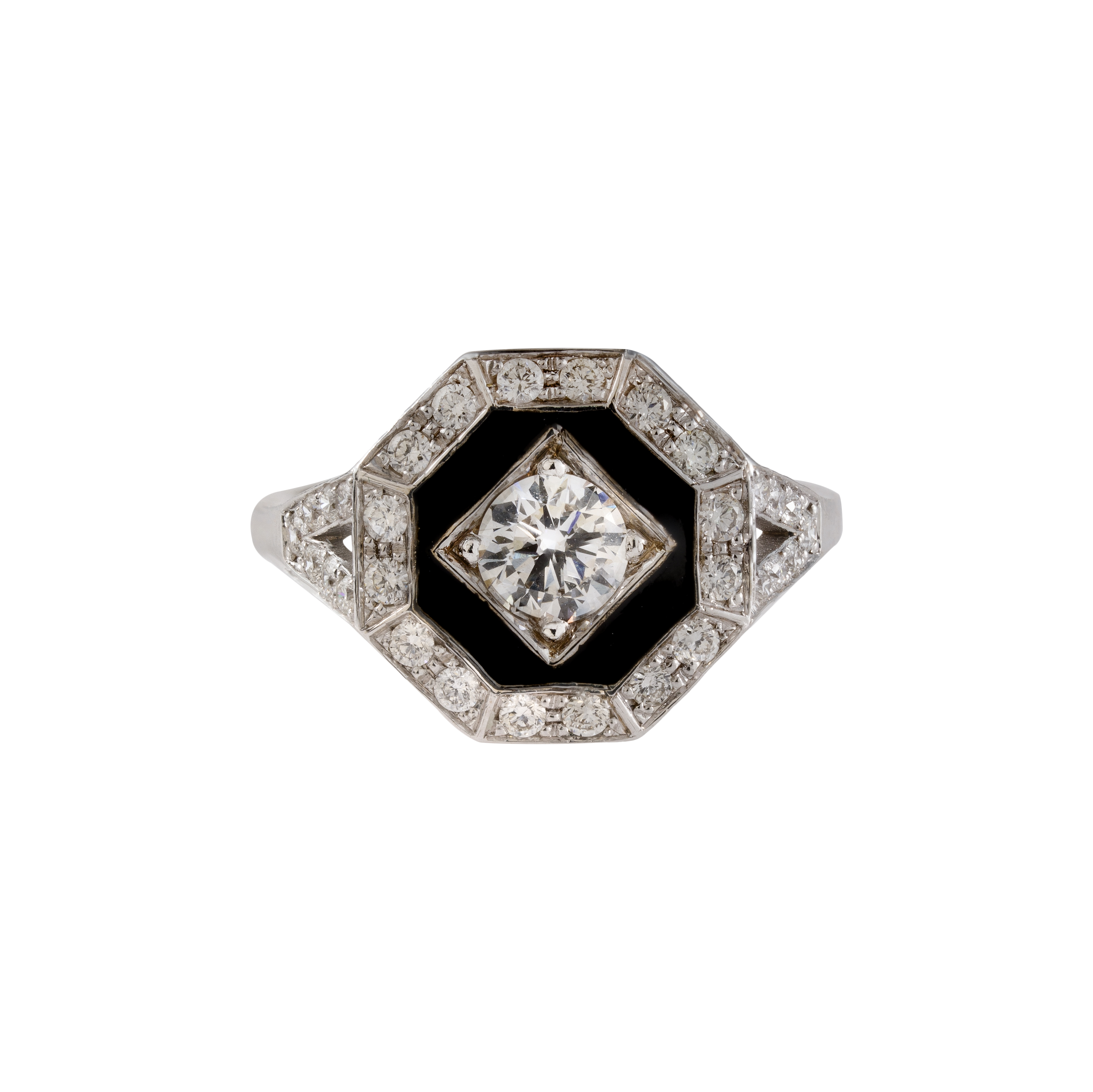 Solitario Octogonal Esmalte