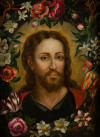 E. ESP. XVIII "Cristo" / "Virgen" Orla flores O/L