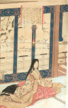 TOYOHARA CHIKANOBU Japón, "Sei Shonagon en el palacio imper