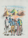 BENJAMÍN PALENCIA, "Campesinos", Estampacion coloreada