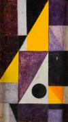 EUSEBIO SEMPERE, "Abstracto", 1953, Óleo sobre lienzo