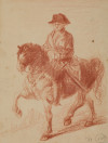 ESCUELA DE FRANCISCO DE GOYA , "Carlos IV a caballo", Sangu