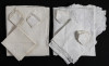 Mantel de hilo blanco con bordado de filtiré y bodoques en 