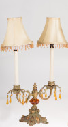 Lámpara de sobremesa en forma de candelabro, S. XX