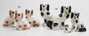 "Perros Spaniel" cuatro figuras de loza esmaltada Sttafords