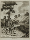 DANIEL DODD, "Caza", Cuatro grabados al cobre
