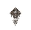 ANTIQUE BREAST BROOCH WITH DIAMONDS AND PEARLS
