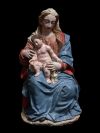 ESCUELA ANDALUZA , "Virgen con el Niño", Escultura en terra