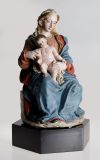 ESCUELA ANDALUZA , "Virgen con el Niño", Escultura en terra