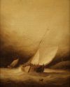 FRANCISCO SANCHÍZ BERNABEU, "Marinas", Pareja de óleos sobr