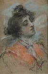 JOAQUÍN  MARTÍNEZ DE LA VEGA, "Retratos de damas", Pareja d