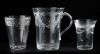 Vaso con asa en soplado cristal de Granja S.XVIII-XIX