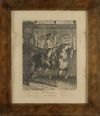 JOHANN ELIAS RIDINGER, "Paradas del caballo", Pareja de gra