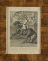JOHANN ELIAS RIDINGER, "Paradas del caballo", Pareja de gra