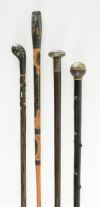 Cuatro bastones de diferentes manufacturas, S.XIX - pps.S.X