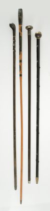 Cuatro bastones de diferentes manufacturas, S.XIX - pps.S.X