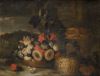 ANÓNIMO, "Bodegones con flores y frutos en un paisaje", Par
