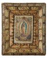 ESCUELA VIRREINAL, "Virgen de Guadalupe", Óleo sobre papel