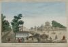 ANDRÉ- PAUL BASSET, "Visto óptica con el Palacio Real de Ma