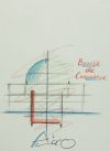 TADAO ANDO, "Sin título", Cuatro tintas sobre papel