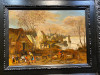 JAN BRUEGHEL EL VIEJO, “Paisaje invernal con campesinos”, c