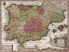 "Tres mapas de España y Portugal"