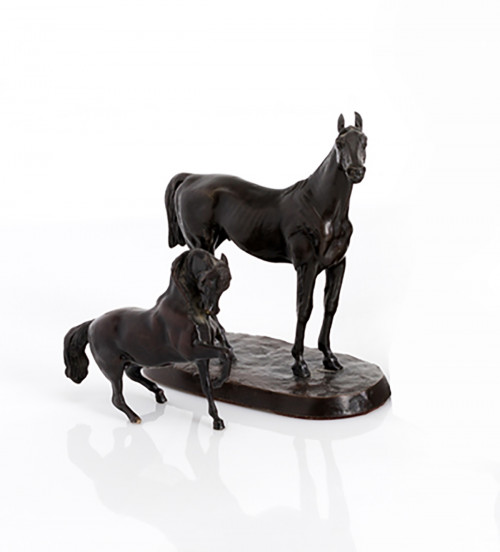 Lote de dos callos en bronce