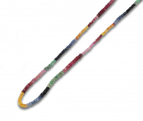 COLLAR ZAFIROS RUBIES Y ESMERALDAS