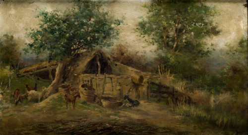 ESCUELA ESPAÑOLA, SPANISH SCHOOL (19th century) "Landscape