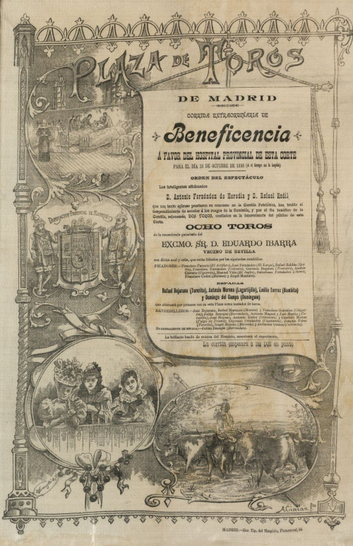 "Cartel de beneficiencia", 1898