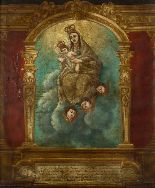 ESCUELA MADRILEÑA S.XVIII, "Virgen de los Milagros", 1768, 