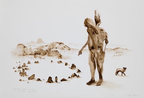 JORGE BARBI, "Sin título", 2003, TIntas sobre papel