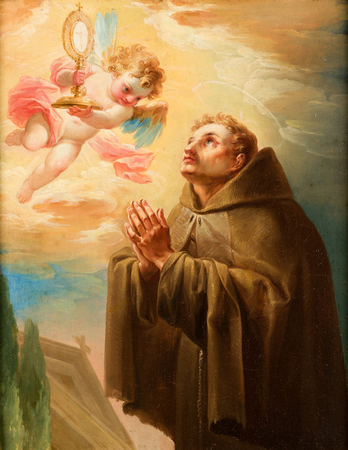 SEGUIDOR DE VICENTE LÓPEZ PORTAÑA S. XIX, "San Pascual Bail