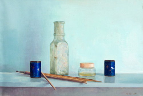 ALWIN VAN DER LINDE, "Bodegón", Óleo sobre lienzo