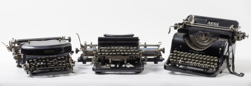 Máquina de escribir AEG, modelo nº 6, Alemania, c. 1900