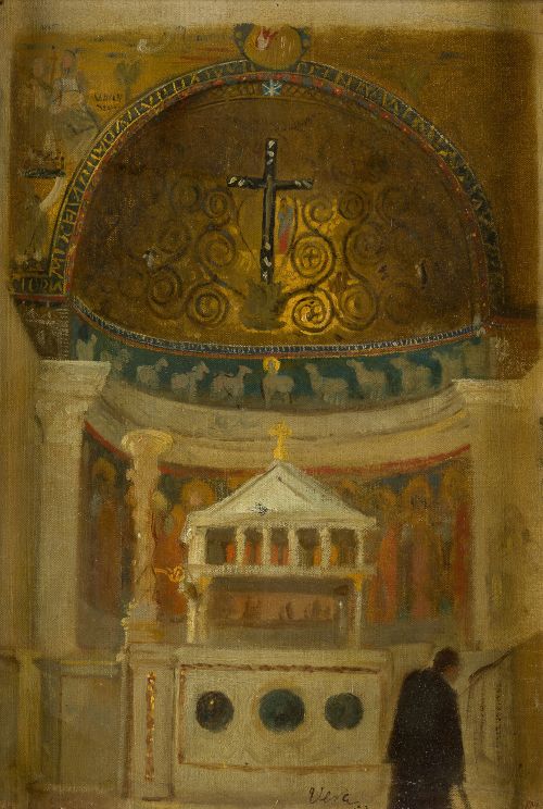 " Basilica de san Clemente en Roma", 1880