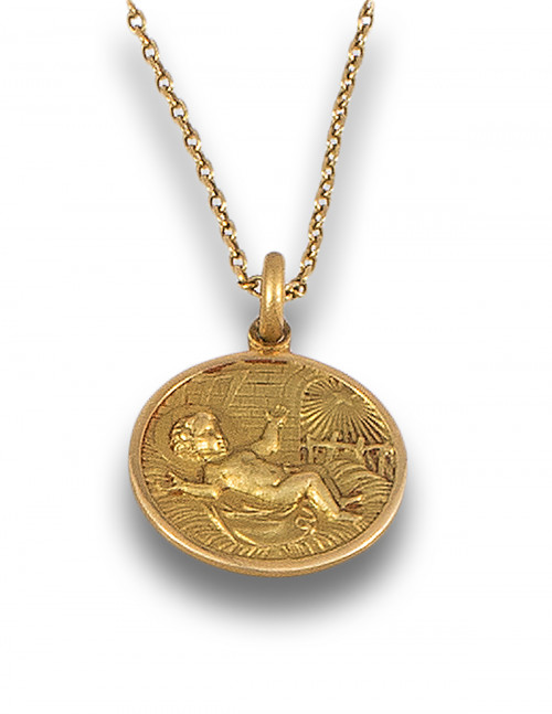 MEDALLA Y CADENA DE ORO
