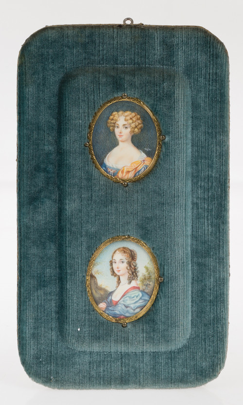 Pareja de miniaturas Fdas. Viglier