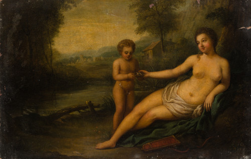 E.FRA XIX "Venus y Cupido" O/L?