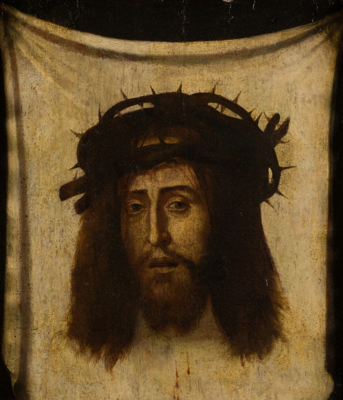 ESCUELA VALENCIANA S.XVII, "Santa Faz", Óleo sobre lienzo p