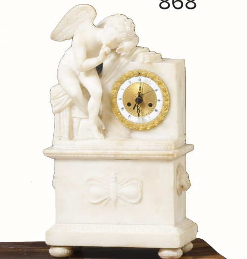 Caja de reloj Carlos X, Francia, primera mitad S. XIX