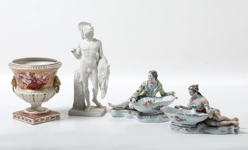 "Escultura clásica", figura de biscuit, Bidasoa, S.XX