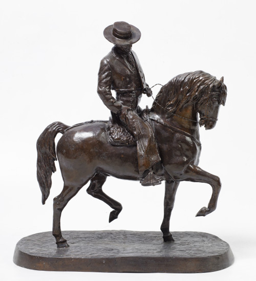 EDUARDO SORIANO MENENDEZ, "Rejoneador", 1987, Escultura de 