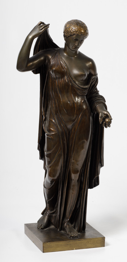 "Venus Genetrix". Escultura de bronce patinado, ffs. S. XIX