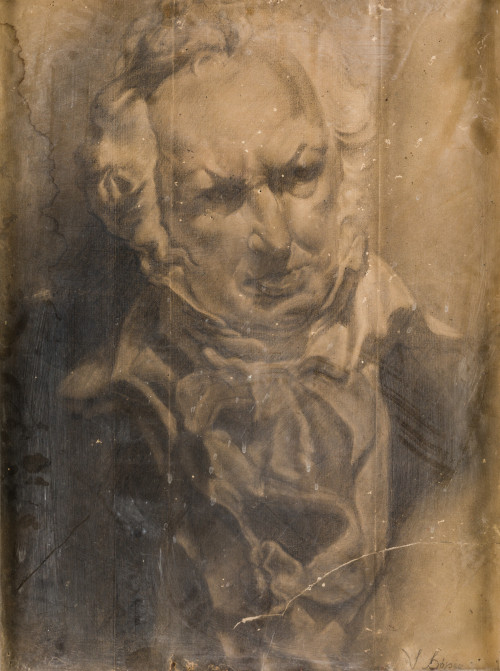 ESCUELA ESPAÑOLA, "Retrato del pintor Francisco de Goya", G