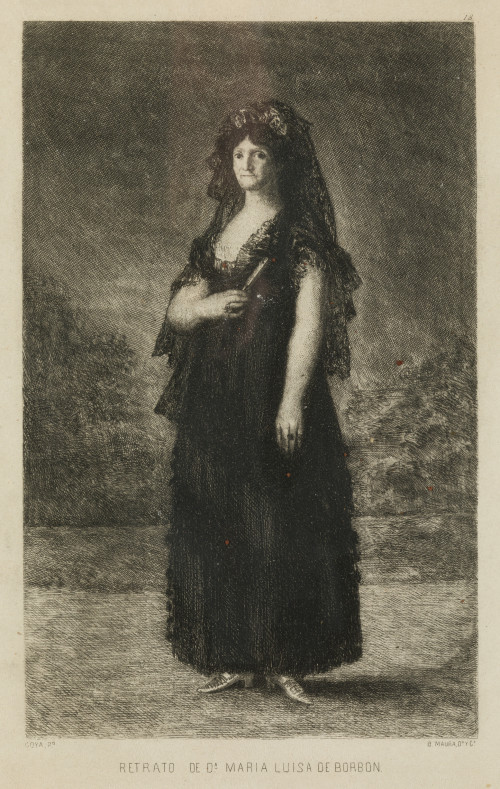 BARTOLOME MAURA MONTANER, "Retrato de doña María Luisa de B