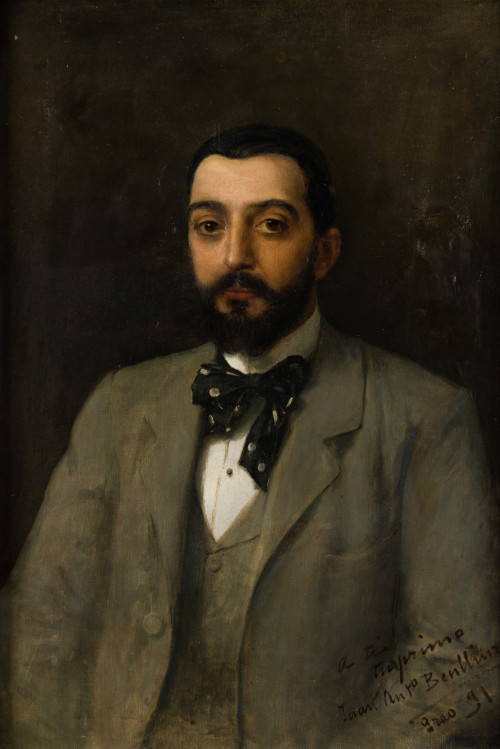 "Retrato de caballero con pajarita", 1891