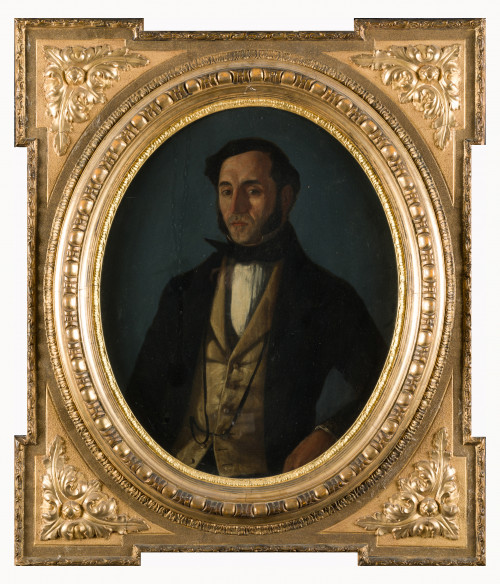 ESCUELA ESPAÑOLA, "Retrato de caballero", Óleo sobre lienzo